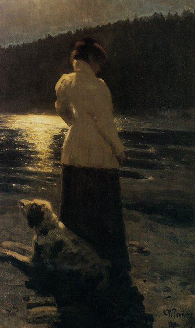 Mondnacht, 1896 von Ilya Efimovich Repin
