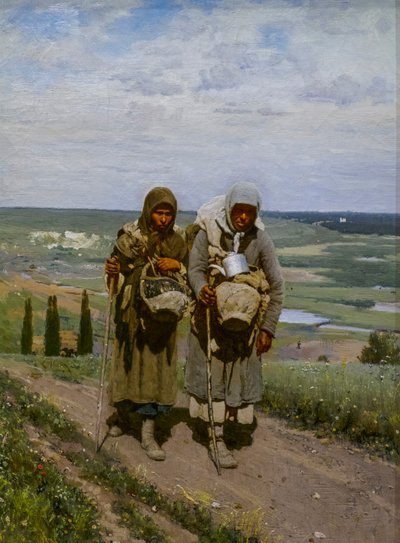 Fromme Frauen auf Pilgerreise von Ilya Efimovich Repin