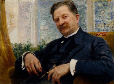 Porträt von Y.M. Vengerov von Ilya Efimovich Repin