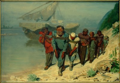 Studie zu Die Wolgatreidler von Ilya Efimovich Repin