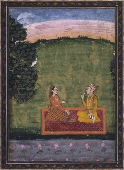 Paar in einer Landschaft von Indian School