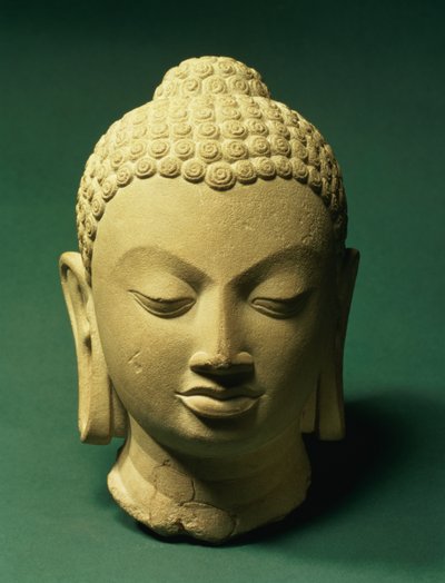 Kopf des Buddha, Sarnath von Indian School