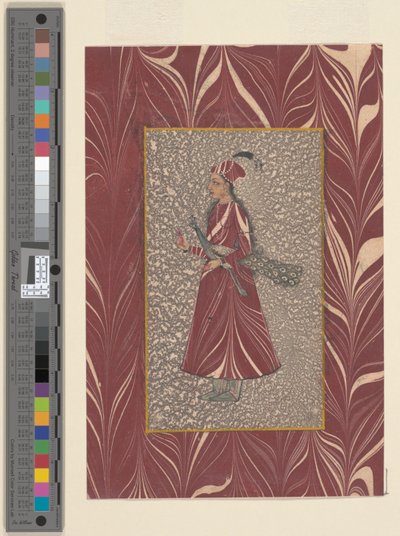 Dame, die einen Pfau trägt, Bijapur, ca. 1660 von Indian School