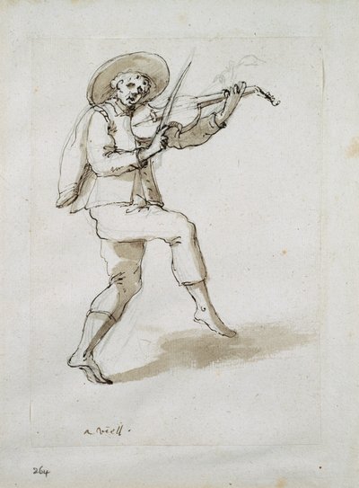 Mann mit Viola von Inigo Jones