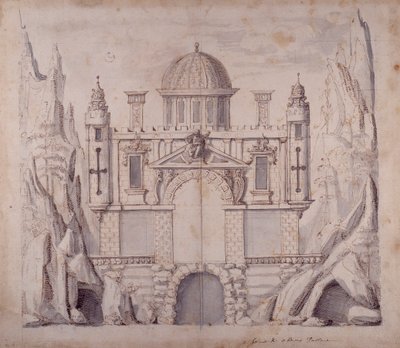 Oberons Palast, ca. 1611 von Inigo Jones