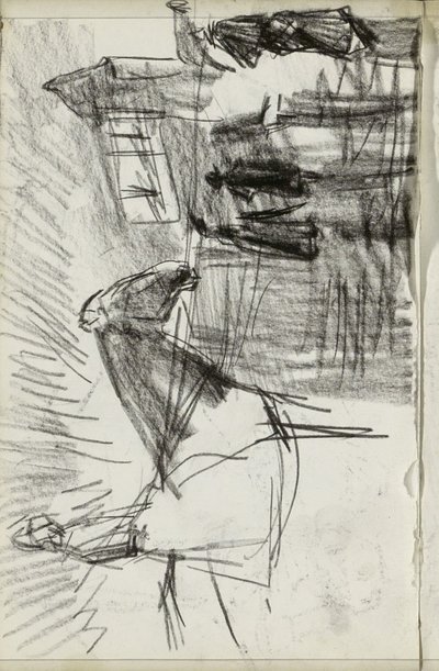 Reiter und Figuren auf der Straße von Isaac Israels