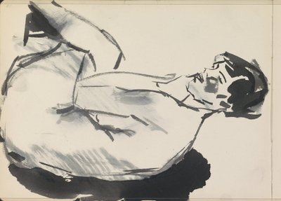 Sitzender weiblicher Akt von Isaac Israels