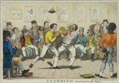 Sparring von Isaac Robert Cruikshank