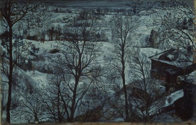 Winterlandschaft, 1917 von Isaak Israilevich Brodsky