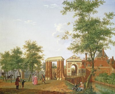 Ansicht des Zylpoort, Haarlem, 1780 von Isaac Ouwater