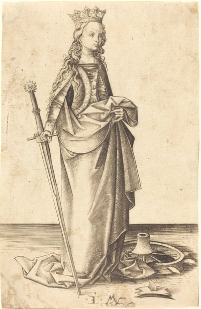 Sankt Katharina von Israhel van Meckenem