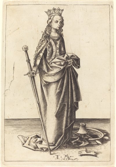 Heilige Katharina von Israhel van Meckenem