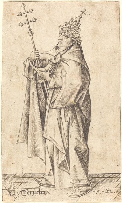 Heiliger Cornelius von Israhel van Meckenem
