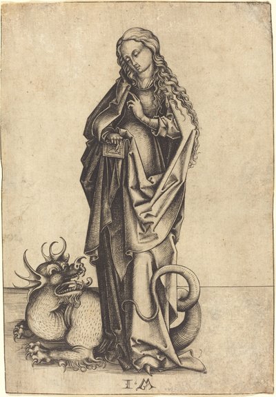Heilige Margarete, ca. 1480-1490 von Israhel van Meckenem