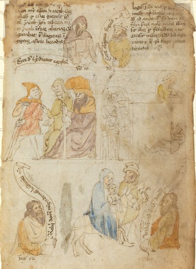 Die Flucht nach Ägypten [recto] von Italian 15th Century