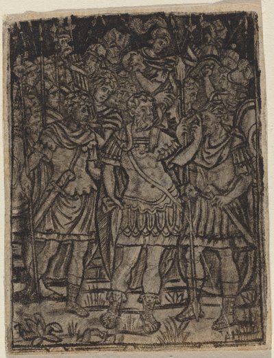 Römischer General spricht zu seinen Truppen von Italian 16th Century