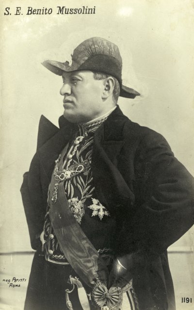 Benito Mussolini von Italian Photographer