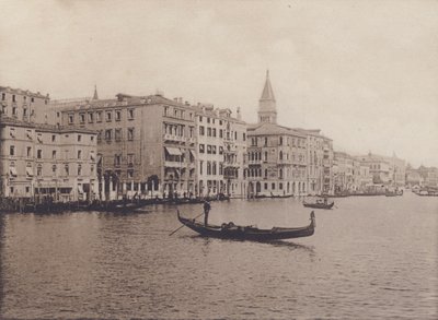 Canal Grande, Alberghi (s/w Foto) von Italian Photographer