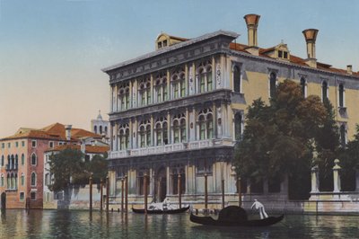 Venedig, Canal Grande, Palazzo Vendramin (Farbfoto) von Italian Photographer