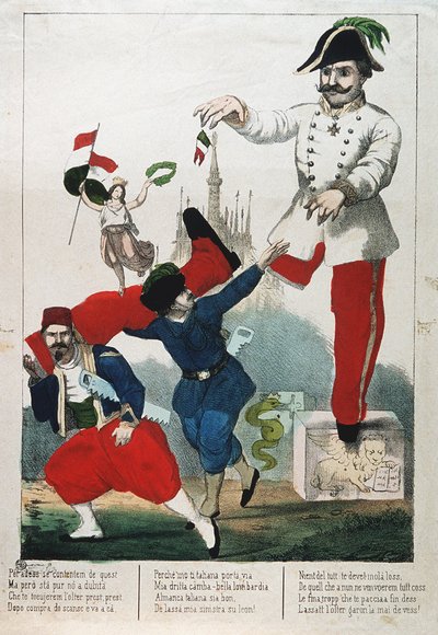 Allegorie des italienischen Risorgimento von Italian School