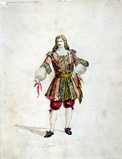 Charakter von Alfredo in Giuseppe Verdis „Traviata“ von Italian School