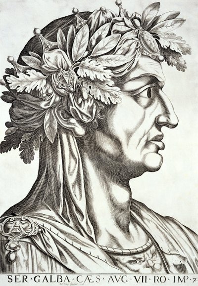Galba Caesar (3 v. Chr.-69 n. Chr.), 1596 von Italian School