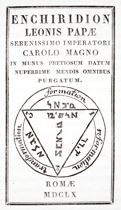 Grimoire von Papst Leo III von Italian School