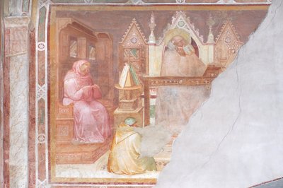 Heiliger Mönch (Fresko) von Italian School