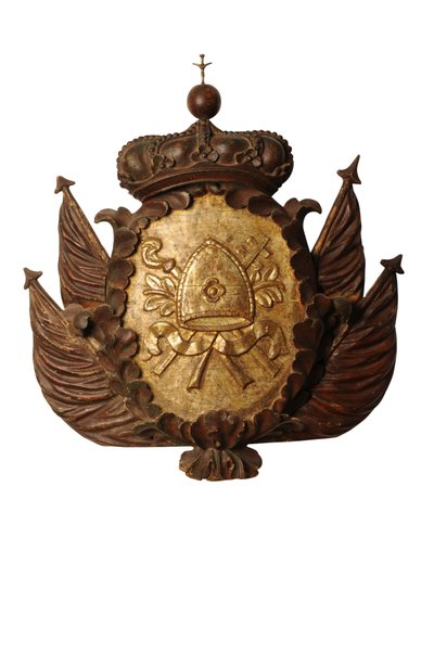 Große barocke Wappenschnitzerei, ca. 1700 von Italian School