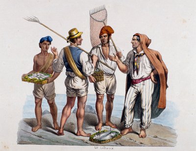 Neapolitanische Fischer, Italien von Italian School