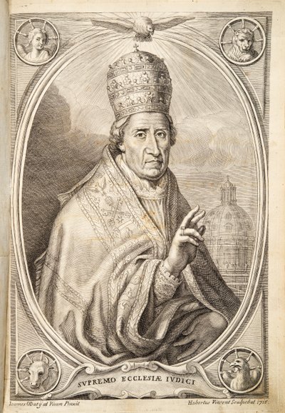 Papst Clemens XI., veröffentlicht 1717 von Italian School