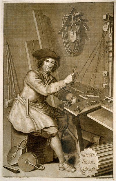 Porträt von Maestro Niccola Zabaglia von Italian School