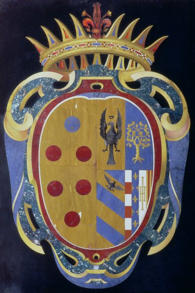 Das Medici-Lorena-Wappen, um 1638 von Italian School