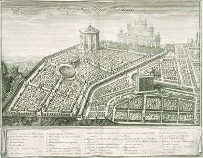 Ansicht des römischen Gartens, 1772-1784 von Italian School