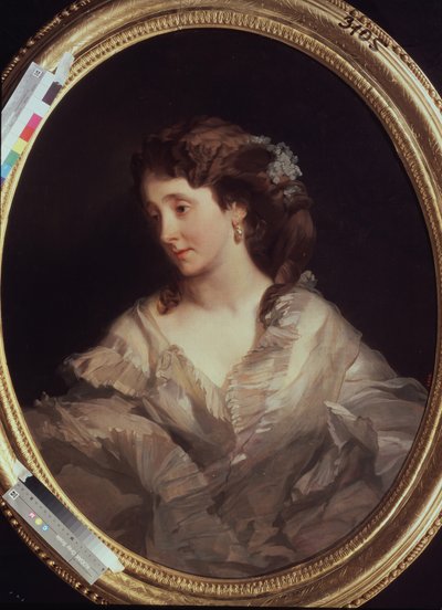 Porträt von Alexandra Chelischeva, 1860er-1870er Jahre von Ivan Kosmich Makarov