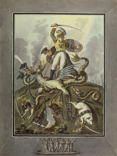 1812. Allegorie, 1813 von Ivan Philippovich Tupylev