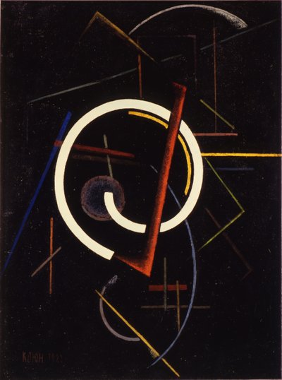 Lineare Struktur, 1922 von Ivan Vassilyevich Klyun