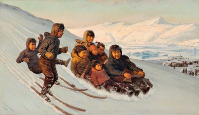Winterzeit in Grönland von J.E. Carl Rasmussen