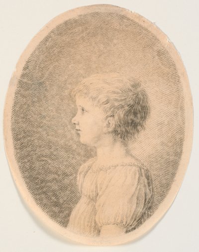 Kinderporträt. Profil nach rechts von J.F. Clemens