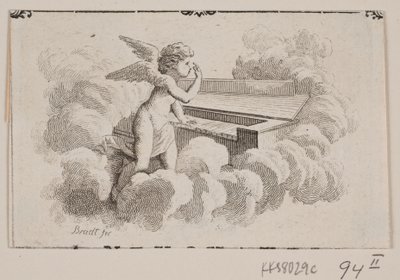 Ein nackter geflügelter Genius von J.F. Clemens