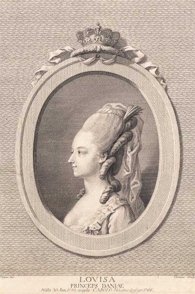 Prinzessin Louise, verheiratet mit Carl von Hessen von J.F. Clemens