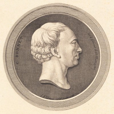 Reliefmedaillon mit Porträt von Bonnet von J.F. Clemens