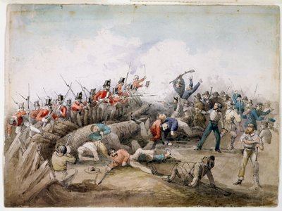 Eureka Stockade Aufstand, Ballarat, Australien, 1854 von J.R. Henderson