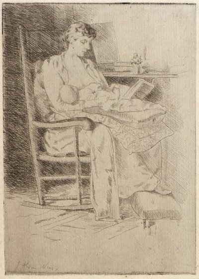 Mutter und Kind Nr. 2 von J. Alden Weir