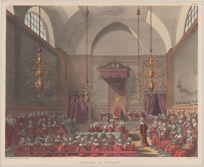House of Lords, 1808 von J. Bluck