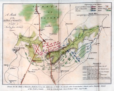 Die Schlacht von Waterloo, 1815 von J Booth