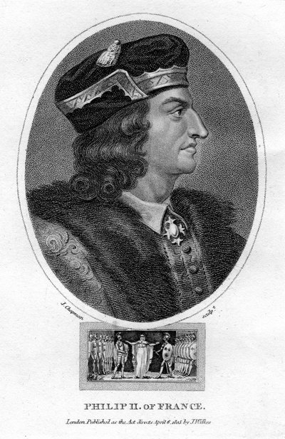 Philipp II., König von Frankreich, 1805 von J. Chapman