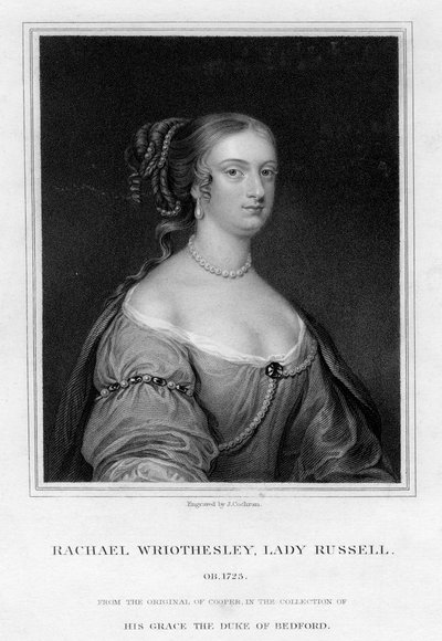 Rachael Wriothesley, Lady Russell, 19. Jahrhundert von J. Cochran