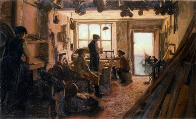 Die Werkstatt des Blockmachers von J. Cooke
