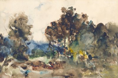Landschaftsskizze, ca. 1880 von J. Frank Currier